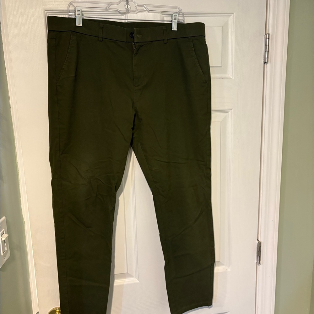Classic Olive Chinos for Men